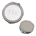 Ribbon Design Round Compact Mirror